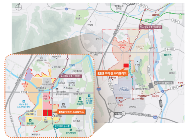 도안 우미린 트리쉐이드 민간임대 사업지안내